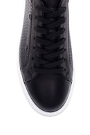 Men's Leather Perforated Sneaker | Derimod Men's Leather Perforated Sneaker | Derimod