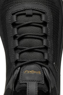 Geox Men Black U Spherica 4X4 B Abx A - Text+ Lace-Up Thick-Soled Fabric Sneaker | Derimod Geox Men Black U Spherica 4X4 B Abx A - Text+ Lace-Up Thick-Soled Fabric Sneaker | Derimod
