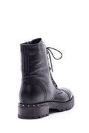 Women's Lace-up Leather Boots | Derimod Women's Lace-up Leather Boots | Derimod