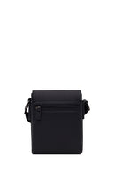 Male Black Long-Strap Leather Messenger Bag | Derimod Male Black Long-Strap Leather Messenger Bag | Derimod