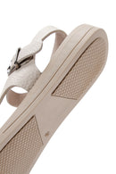 Kadın Vizon Deri Comfort Sandalet | Derimod Kadın Vizon Deri Comfort Sandalet | Derimod