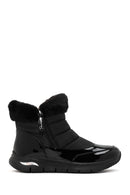 Skechers Kadın Siyah Arch Fit Smooth - Cool Puff Rugan Kalın Tabanlı Bot | Derimod Skechers Kadın Siyah Arch Fit Smooth - Cool Puff Rugan Kalın Tabanlı Bot | Derimod
