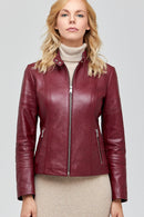 Tania Women's Leather Jacket | Derimod Tania Women's Leather Jacket | Derimod