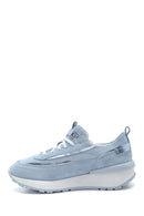 Women's Leather Suede High Sole Sneaker | Derimod Women's Leather Suede High Sole Sneaker | Derimod