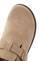 Women's Camel Back Tie Suede Leather Sandals | Derimod Women's Camel Back Tie Suede Leather Sandals | Derimod