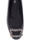 Women's Stoned Leather Ballerinas | Derimod Women's Stoned Leather Ballerinas | Derimod