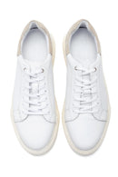 Erkek Beyaz Deri Sneaker | Derimod Erkek Beyaz Deri Sneaker | Derimod