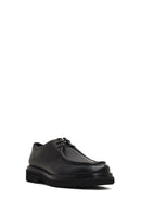Male Black Lace-Up Thick-Soled Leather Casual Shoes | Derimod Male Black Lace-Up Thick-Soled Leather Casual Shoes | Derimod