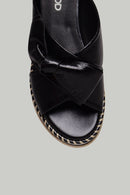 Black Women's Slippers | Derimod Black Women's Slippers | Derimod
