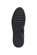 Geox Women's Black Tabelya Thick Soled Leather Sneaker | Derimod Geox Women's Black Tabelya Thick Soled Leather Sneaker | Derimod