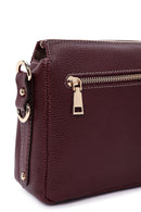 Women's Claret Red Long Strap Crocodile Crossbody Bag | Derimod Women's Claret Red Long Strap Crocodile Crossbody Bag | Derimod