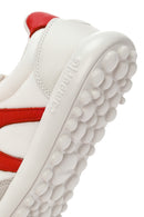 Camper Women's White Pelotas XLite Lace-Up Leather Sneaker | Derimod Camper Women's White Pelotas XLite Lace-Up Leather Sneaker | Derimod