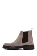 Men's Mink Suede Leather Chelsea Boots | Derimod Men's Mink Suede Leather Chelsea Boots | Derimod