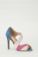 Suede Women's Heeled Leather Shoes | Derimod Suede Women's Heeled Leather Shoes | Derimod