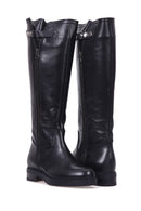 Women's Zippered Leather Boots | Derimod Women's Zippered Leather Boots | Derimod