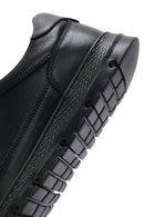 Men's Black Lace-Up Leather Casual Sneaker | Derimod Men's Black Lace-Up Leather Casual Sneaker | Derimod