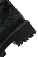 Women's Black Leather Zippered Boots | Derimod Women's Black Leather Zippered Boots | Derimod