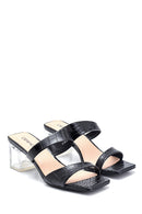 Women's Transparent Heel Detailed Slippers | Derimod Women's Transparent Heel Detailed Slippers | Derimod
