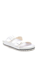 Men's Leather Double Buckle Slippers | Derimod Men's Leather Double Buckle Slippers | Derimod