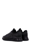 Male Black Lace-up Leather Casual Sneaker | Derimod Male Black Lace-up Leather Casual Sneaker | Derimod