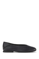 Camper Women's Black Casi Myra Leather Ballerinas | Derimod Camper Women's Black Casi Myra Leather Ballerinas | Derimod