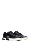 Men's Black Leather Sneaker | Derimod Men's Black Leather Sneaker | Derimod