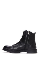 Men's Black Leather Classic Boots | Derimod Men's Black Leather Classic Boots | Derimod