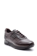 Erkek Kroko Detaylı Deri Sneaker | Derimod Erkek Kroko Detaylı Deri Sneaker | Derimod
