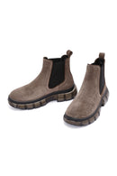 Men's Beige Suede Leather Chelsea Boots | Derimod Men's Beige Suede Leather Chelsea Boots | Derimod