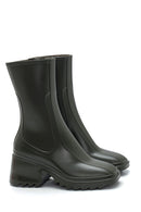 Women's Khaki Heeled Boots | Derimod Women's Khaki Heeled Boots | Derimod