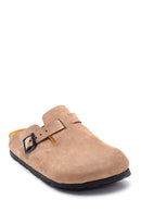 Women's Casual Nubuck Leather Slippers | Derimod Women's Casual Nubuck Leather Slippers | Derimod