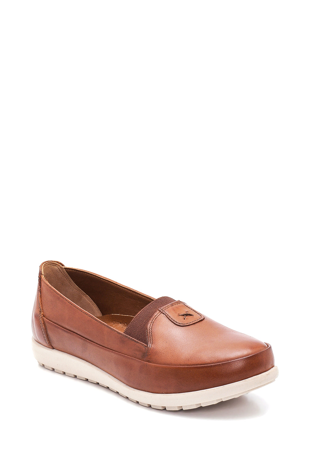 Kadın Taba Deri Comfort Loafer