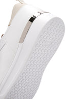 Men's White Lace-Up Leather Sneaker | Derimod Men's White Lace-Up Leather Sneaker | Derimod