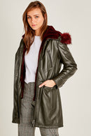Annamaria Women's Leather Jacket | Derimod Annamaria Women's Leather Jacket | Derimod