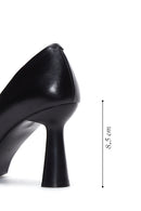 Women's Black Leather Heeled Shoes | Derimod Women's Black Leather Heeled Shoes | Derimod