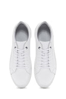 Erkek Beyaz Bağcıklı Deri Sneaker | Derimod Erkek Beyaz Bağcıklı Deri Sneaker | Derimod