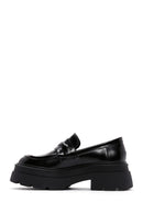 Women's Black Patent Leather Loafers | Derimod Women's Black Patent Leather Loafers | Derimod
