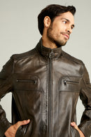 NICO MEN'S LEATHER JACKET | Derimod NICO MEN'S LEATHER JACKET | Derimod
