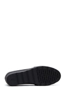 Kadın Siyah Deri Dolgu Topuklu Comfort Loafer | Derimod Kadın Siyah Deri Dolgu Topuklu Comfort Loafer | Derimod