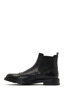 Men's Black Leather Chelsea Boot | Derimod Men's Black Leather Chelsea Boot | Derimod