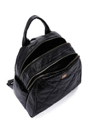 Women's Black Quilted Backpack | Derimod Women's Black Quilted Backpack | Derimod