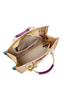 Women's Beige Long Strap Straw Shoulder Bag | Derimod Women's Beige Long Strap Straw Shoulder Bag | Derimod