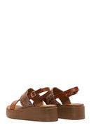 Women's Tan Thick Soled Sandals | Derimod Women's Tan Thick Soled Sandals | Derimod