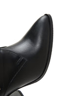 Women's Black Leather Heeled Boots | Derimod Women's Black Leather Heeled Boots | Derimod