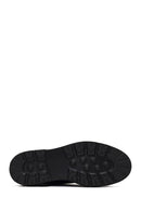Male Black Lace-Up Thick-Soled Leather Casual Shoes | Derimod Male Black Lace-Up Thick-Soled Leather Casual Shoes | Derimod