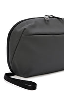 D-Pack Men's Grey Fabric Handbag | Derimod D-Pack Men's Grey Fabric Handbag | Derimod