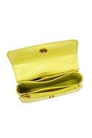 Women's Yellow Printed Long Strap Crossbody Bag | Derimod Women's Yellow Printed Long Strap Crossbody Bag | Derimod