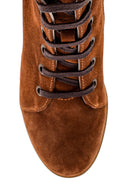 Women's Heeled Suede Leather Boots | Derimod Women's Heeled Suede Leather Boots | Derimod
