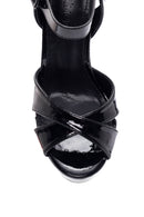 Women's Black Thick Heeled Platform Sandals | Derimod Women's Black Thick Heeled Platform Sandals | Derimod