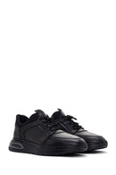 Men's Black Leather Casual Sneaker | Derimod Men's Black Leather Casual Sneaker | Derimod